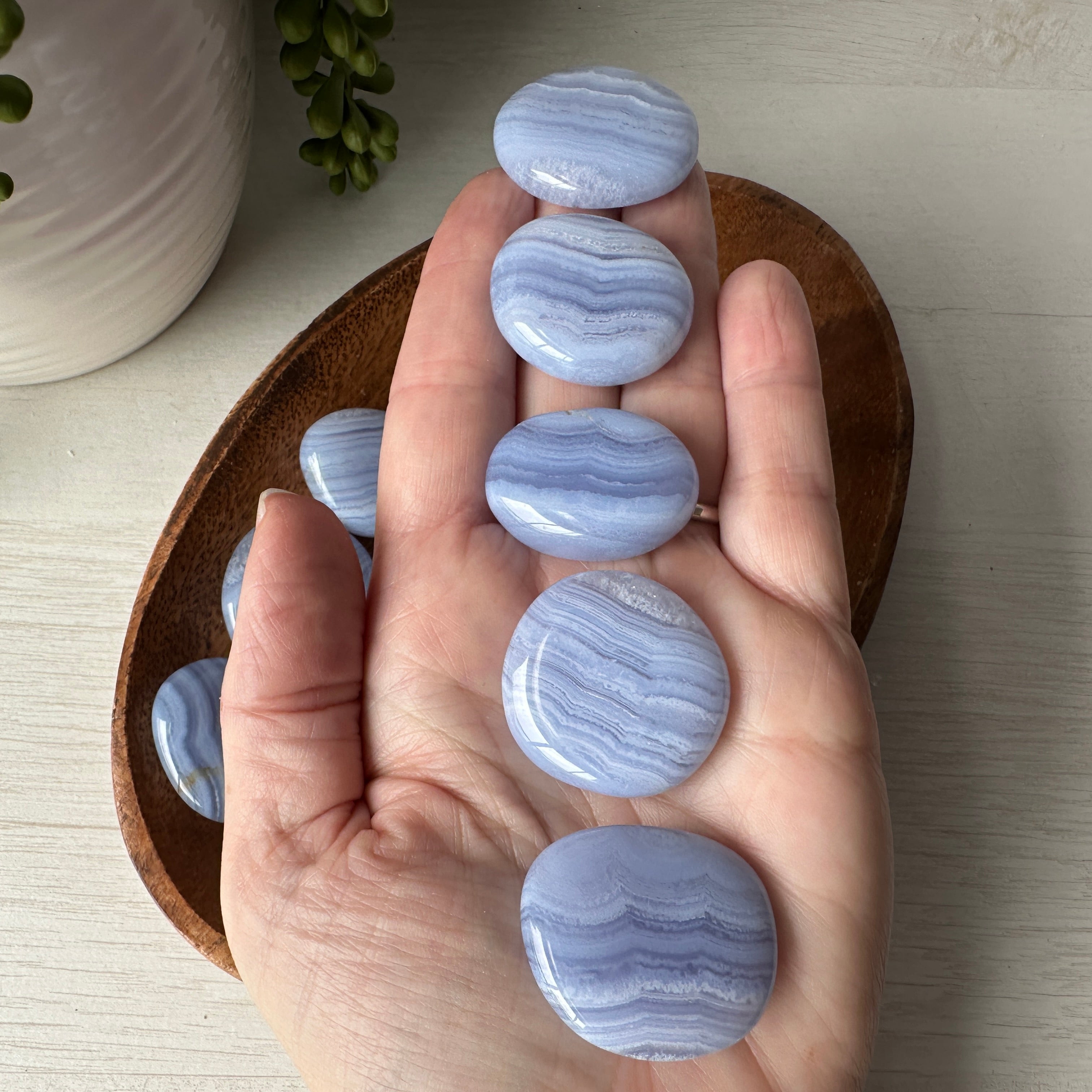 Blue lace deals agate worry stone