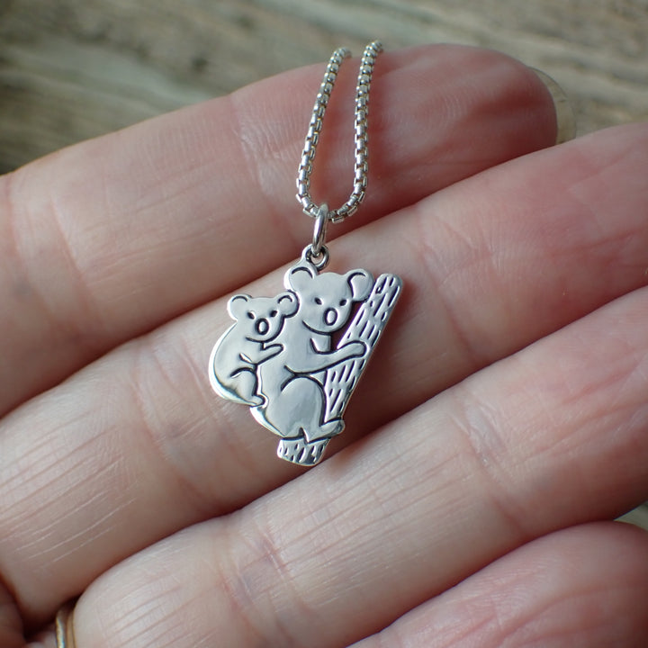 ♻️Recycled Sterling Silver Koala Necklace