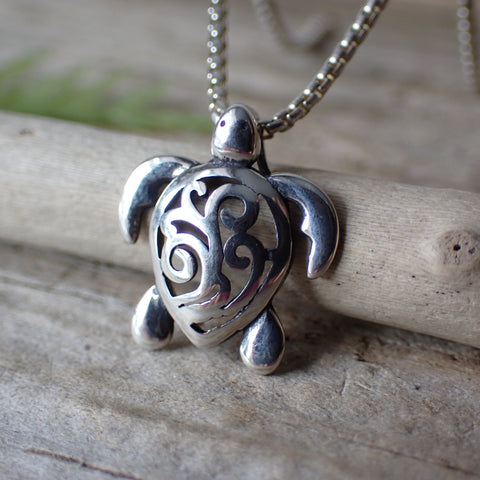Sterling Silver Open Turtle Charm