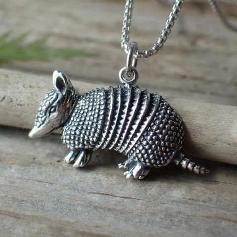♻️Recycled Sterling Silver Armadillo Necklace