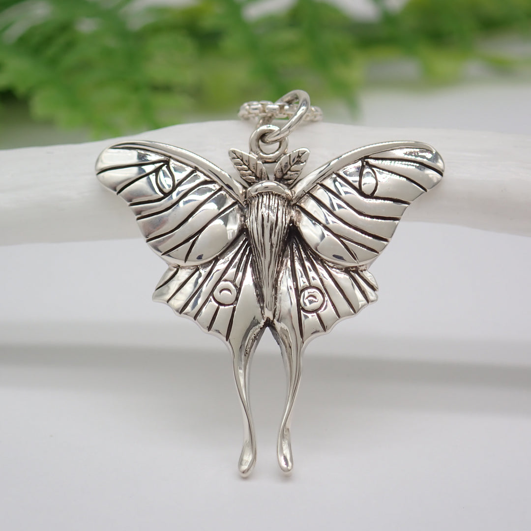 Sterling Silver Luna Moth Charm