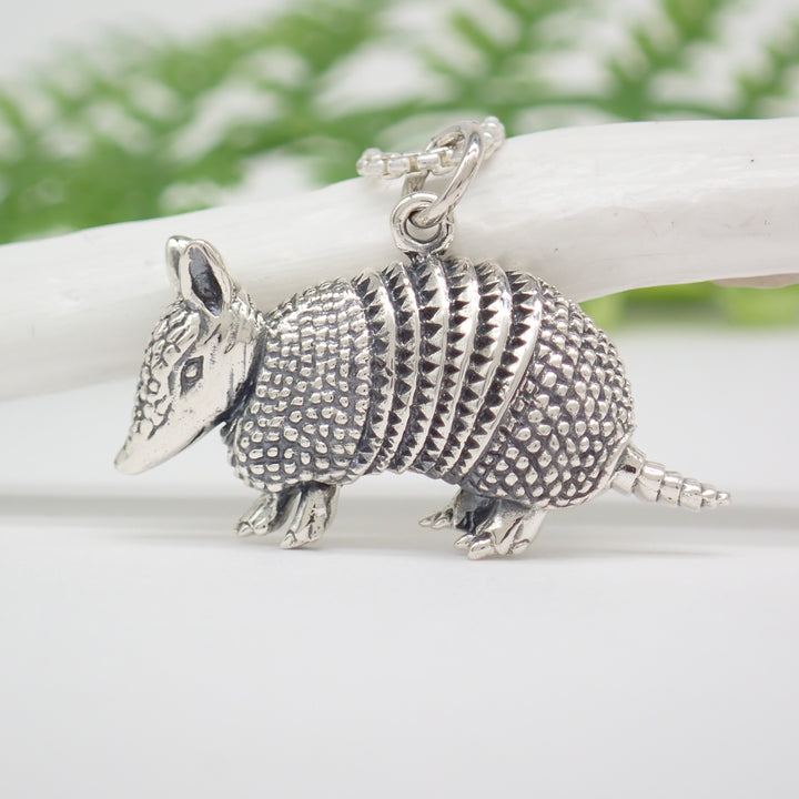  Sterling Silver Armadillo Charm