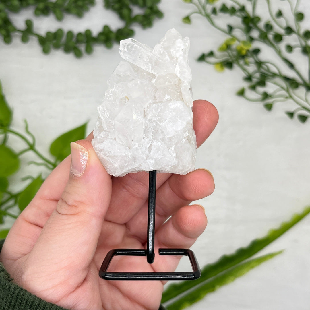 Clear Quartz Cluster on Pin Stand - Choose Your Own