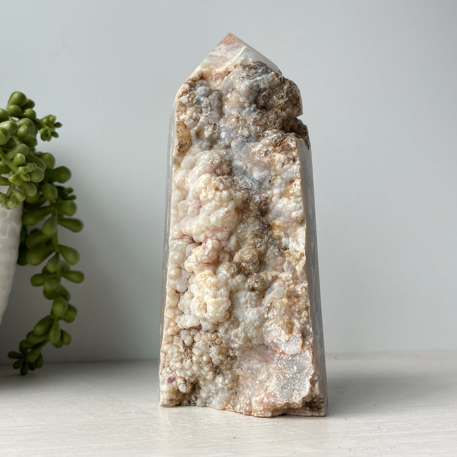 agate druzy tower
