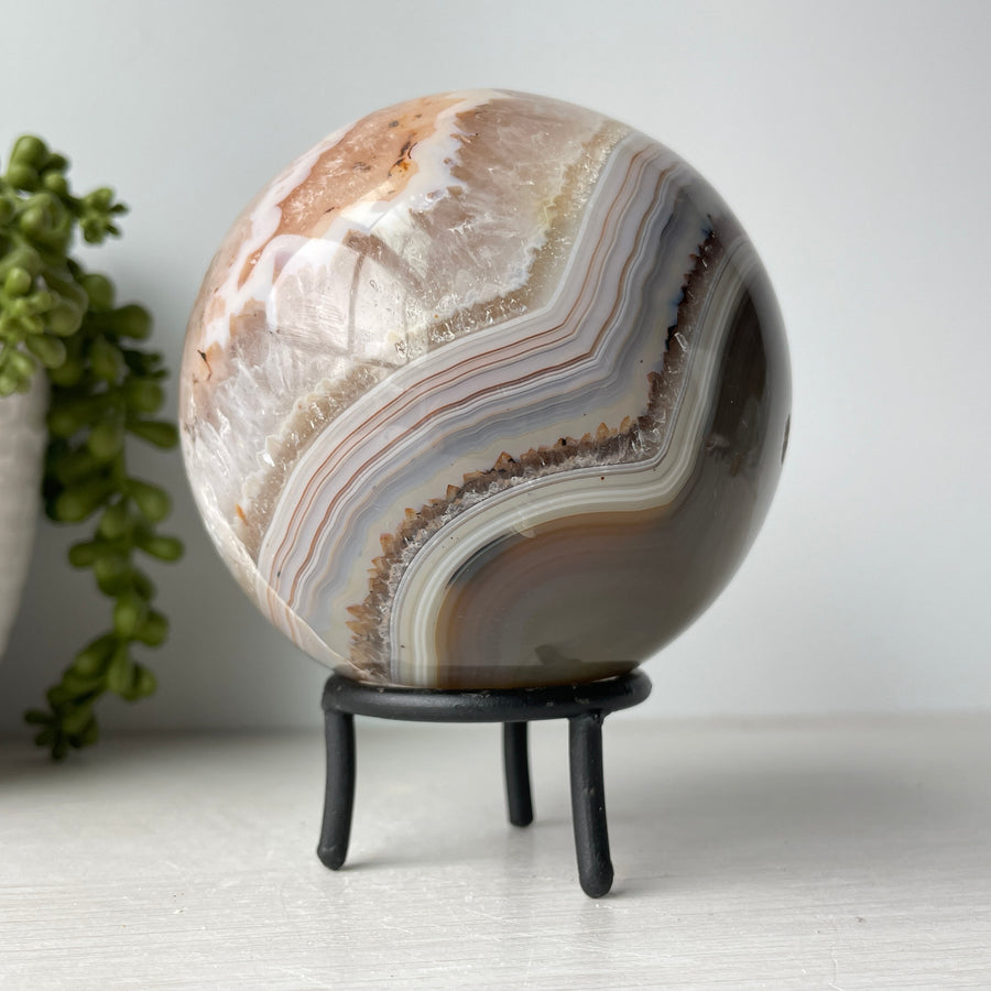 banded agate sphere
