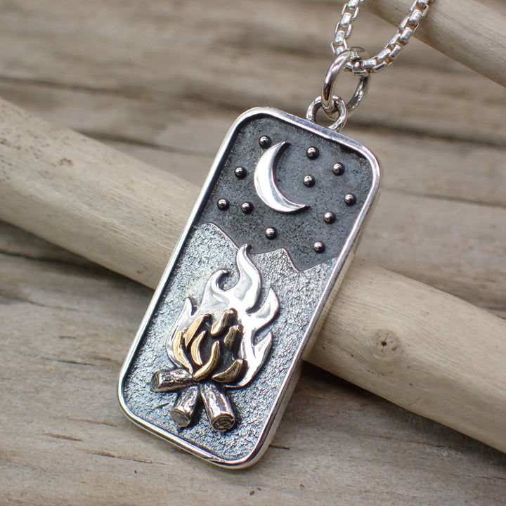 ♻️Recycled Sterling Silver Campfire Charm