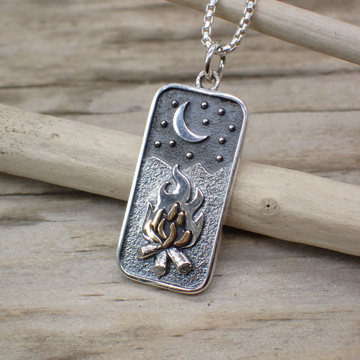 ♻️Recycled Sterling Silver Campfire Charm