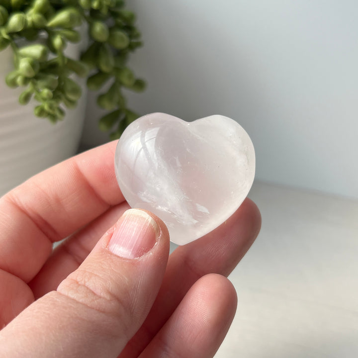 Coeur gonflé de quartz clair 