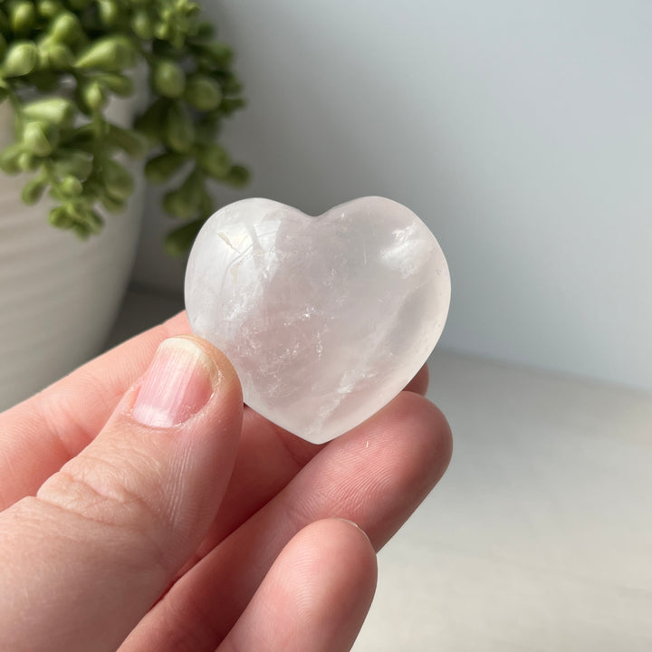 Coeur gonflé de quartz clair 