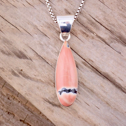 Tiffany Stone Sterling Silver Pendant by Native American Artist Cathy Webster
