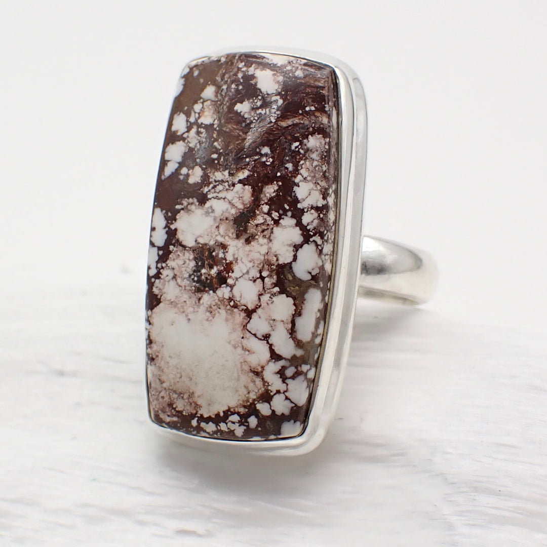 Wild Horse Magnesite Sterling Silver Ring - Size 7