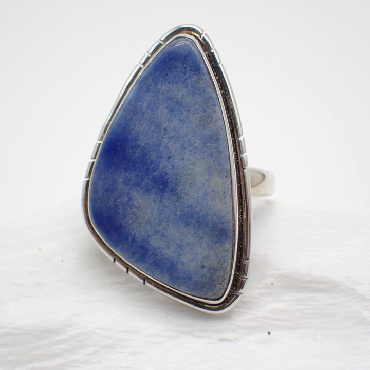 Dumortierite Sterling Silver Ring - Size 11