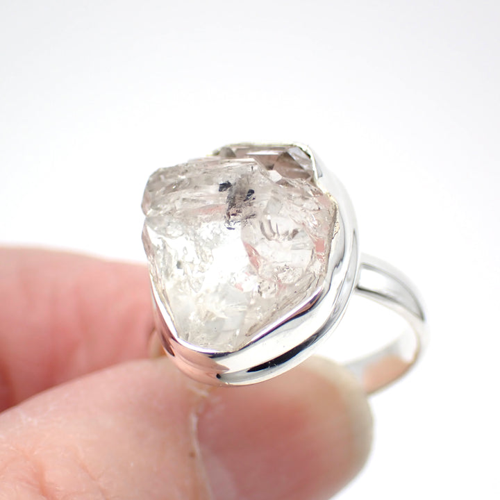 Herkimer Diamond Sterling Silver Ring - Size 8
