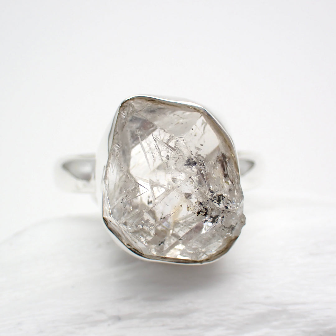 Herkimer Diamond Sterling Silver Ring - Size 9