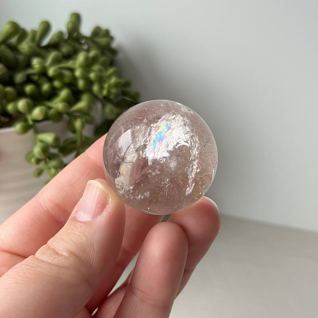 Sphère de quartz fumé 