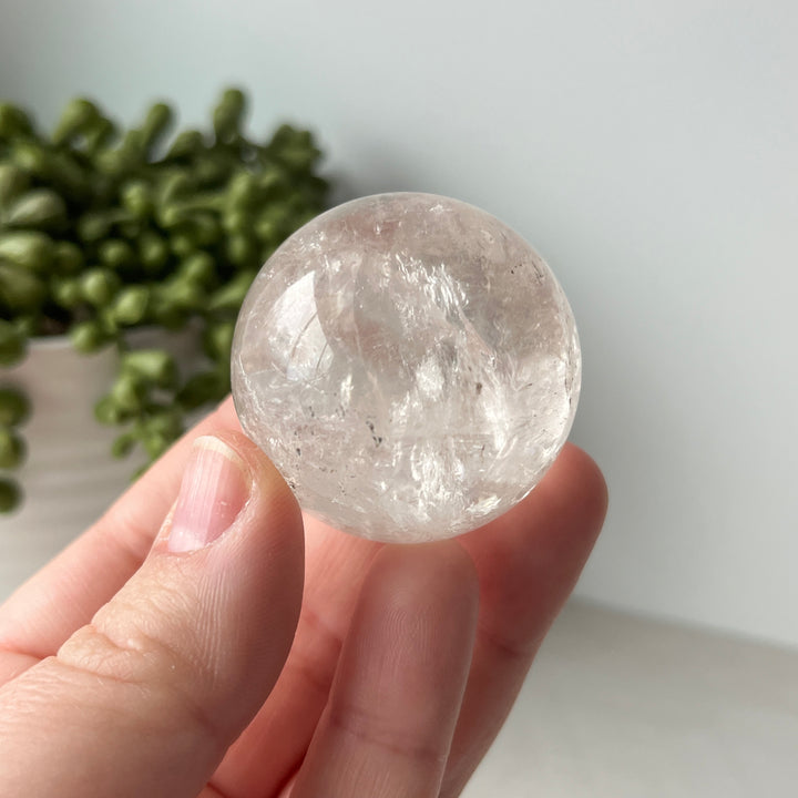 Sphère de quartz clair 