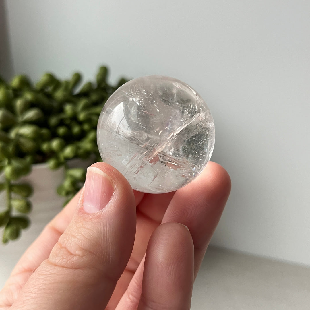 Sphère de quartz clair 