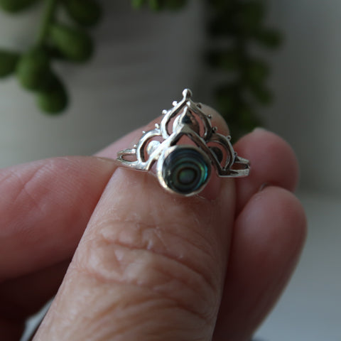Abalone Sterling Silver Ring