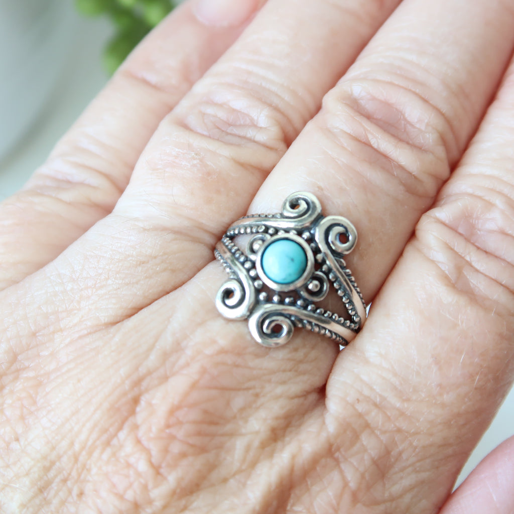 sterling silver turquoise ring