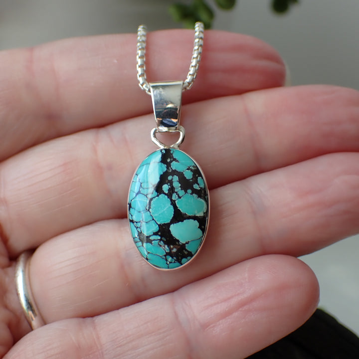 Turquoise Sterling Silver Pendant by Sheryl Martinez