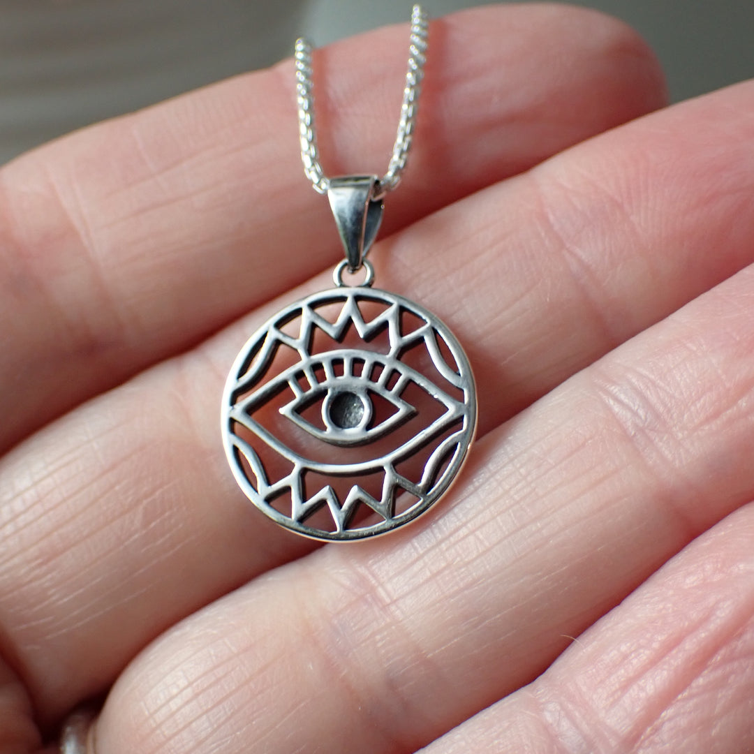Sterling Silver All Seeing Eye Charm