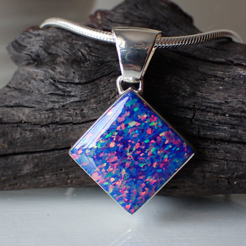 purple opal pendant 