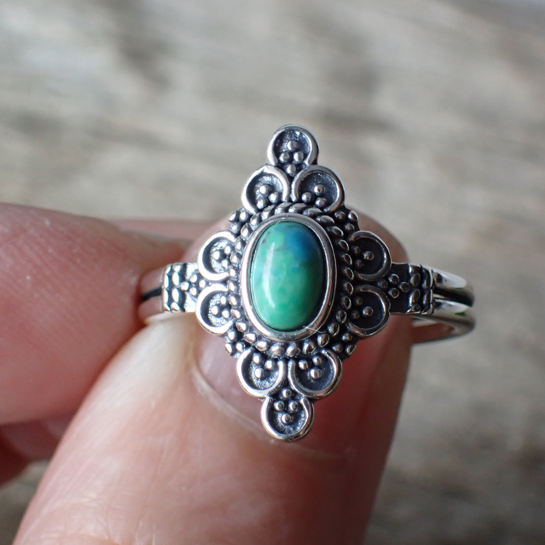Turquoise Sterling Silver Stone Ring