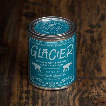 good and well co glacier huckleberry soy candle