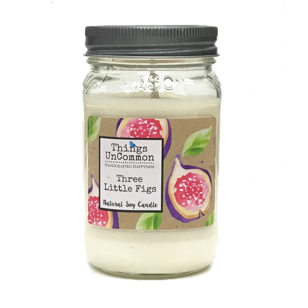BROWN SUGAR AND FIG SOY CANDLE THINGS UNCOMMON MASON JAR