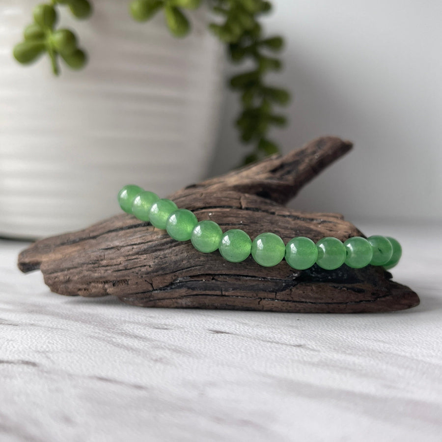 green aventurine gemstone bracelet 6 mm