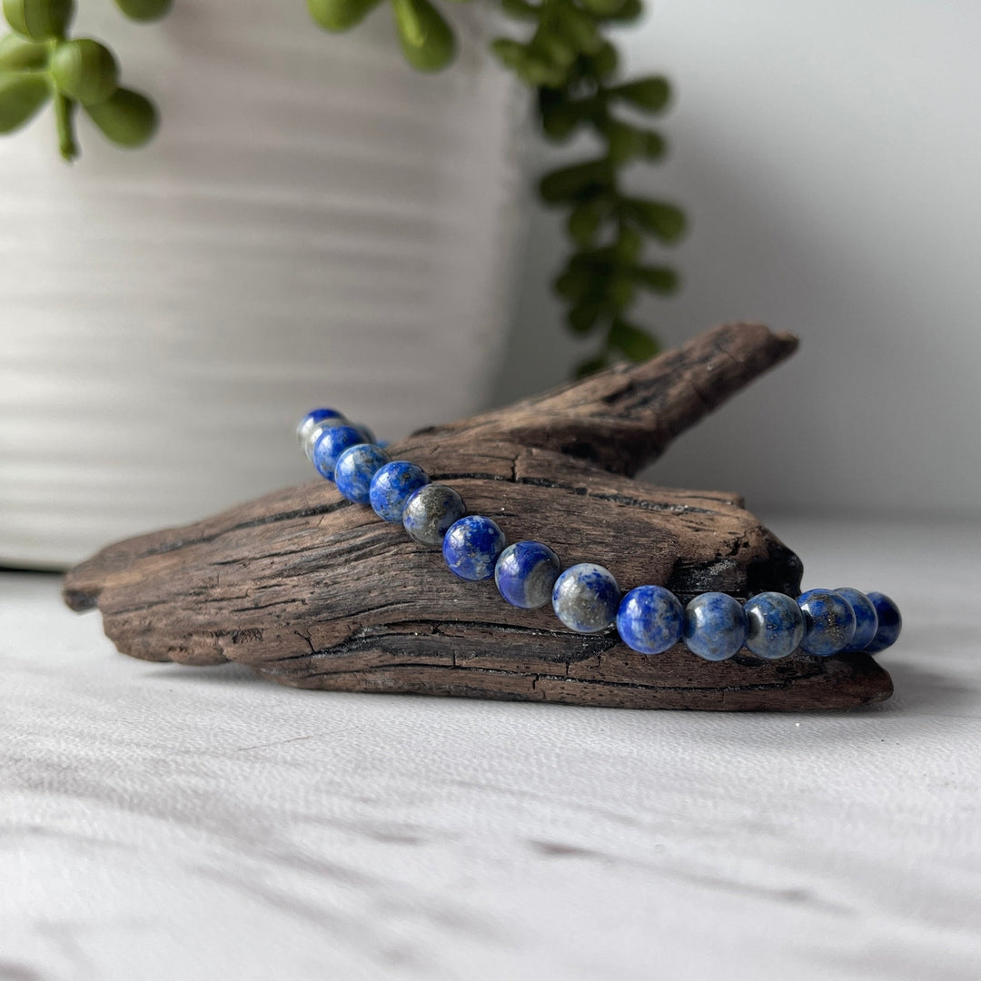 lapis lazuli gemstone bracelet 6 mm