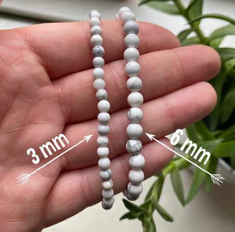 Selenite Gemstone Energy Bracelet - 6 mm