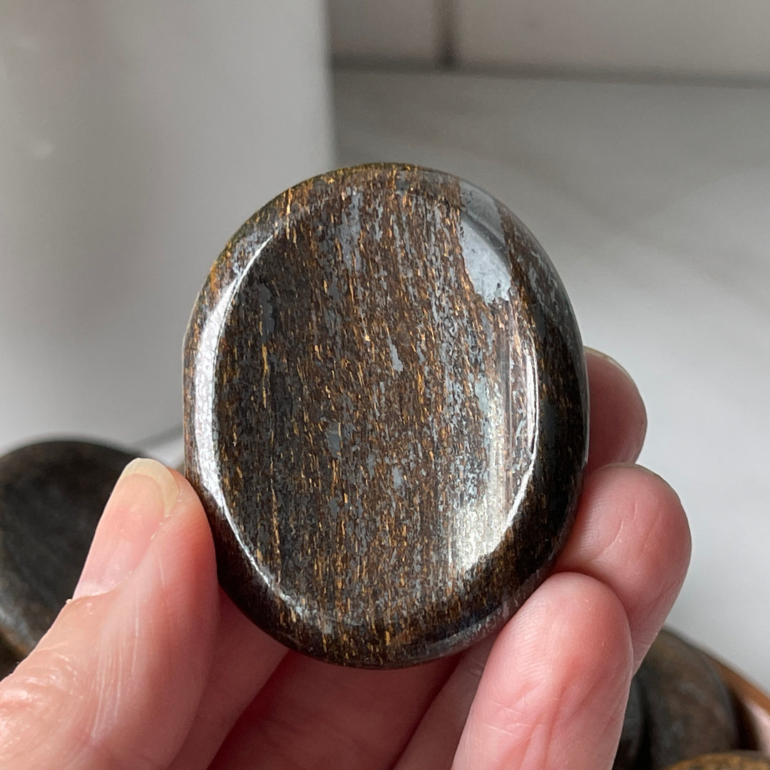 Bronzite Worry Stone