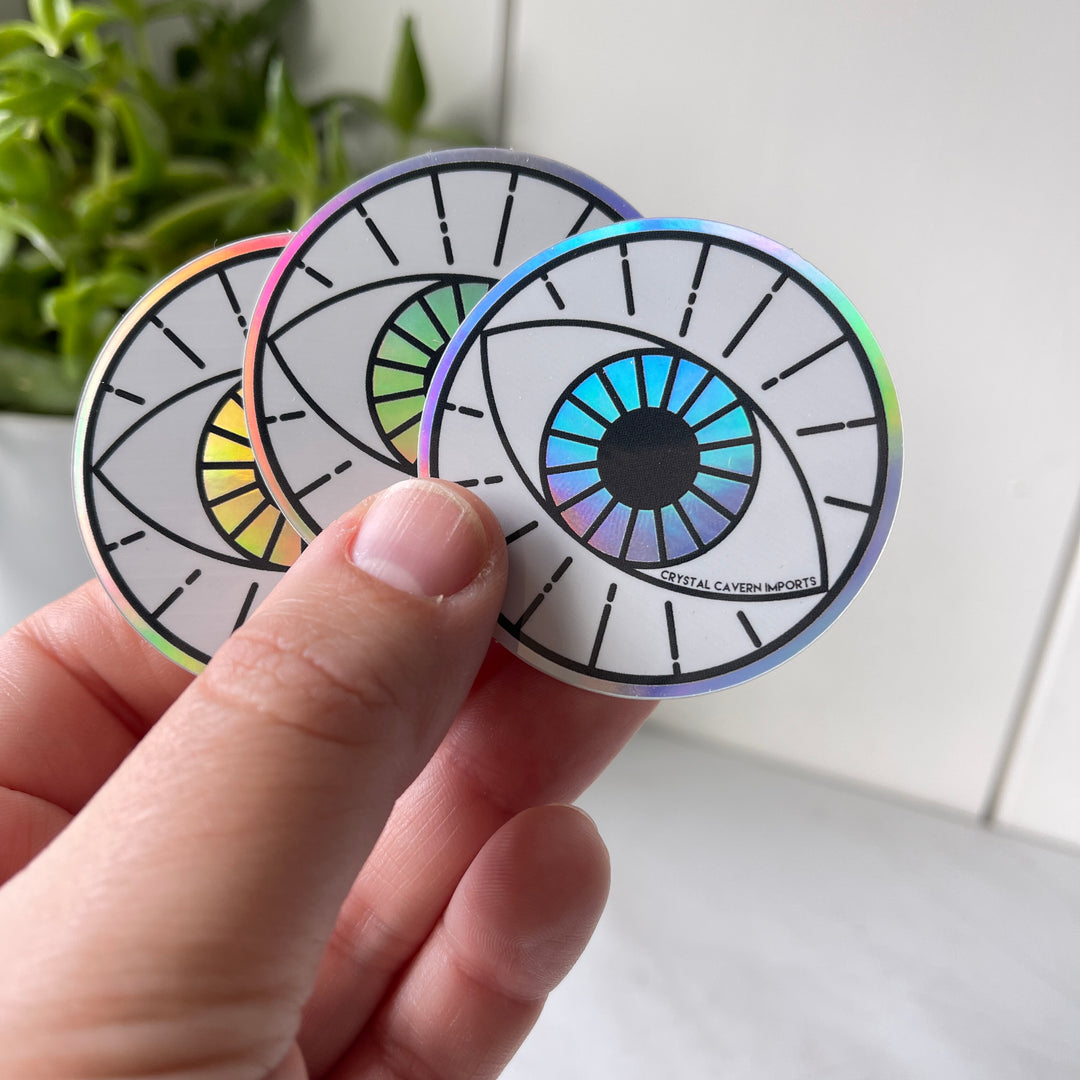 Holographic Eye Waterproof Vinyl Sticker