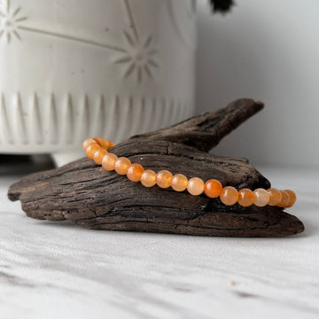 orange aventurine gemstone bracelet
