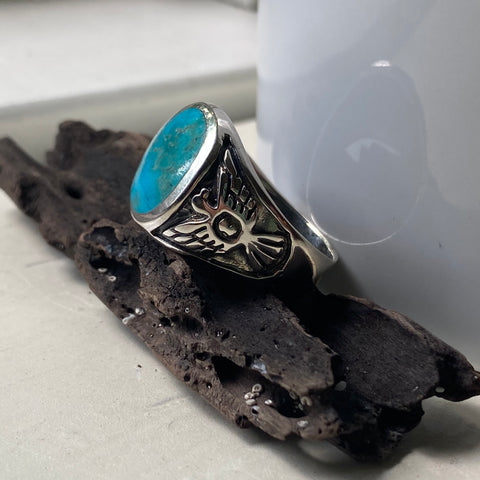 Turquoise Sterling Silver Southwestern Ring
