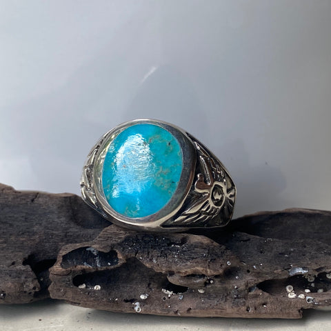 Turquoise Sterling Silver Southwestern Ring