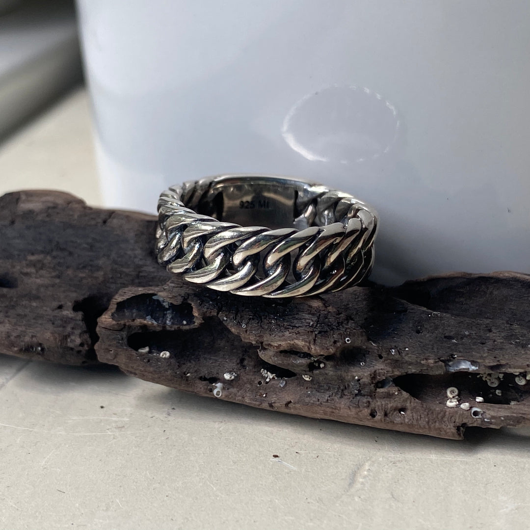 Sterling Silver Link Ring