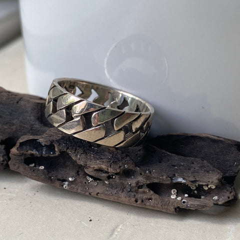 Sterling Silver Link Style Ring