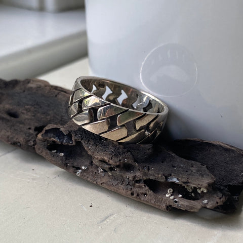 Sterling Silver Link Style Ring