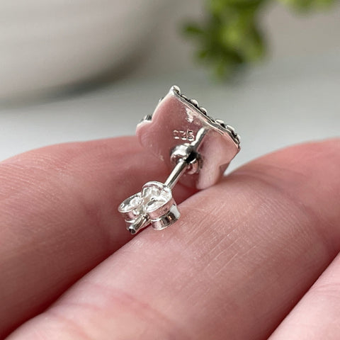 sterling silver amethyst earrings
