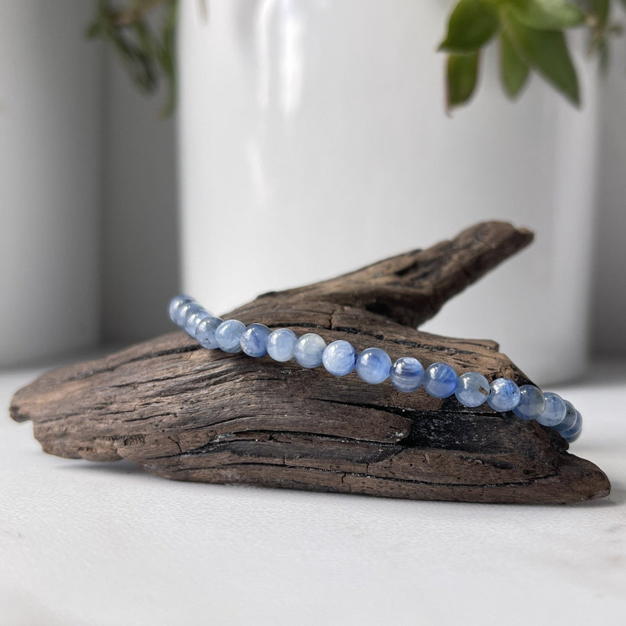 blue kyanite gemstone bracelet