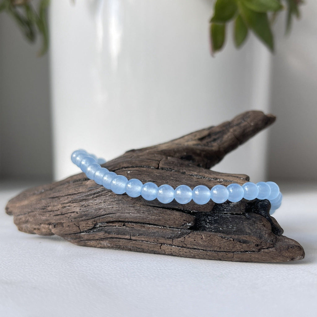 light blue jade gemstone bracelet