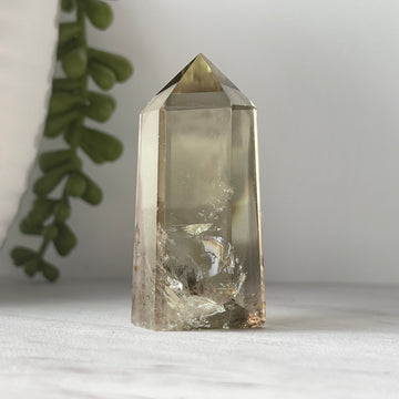 natural citrine tower point crystal