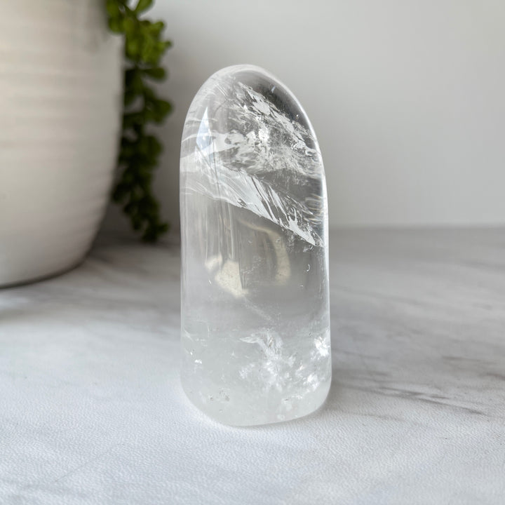 clear quartz crystal free form