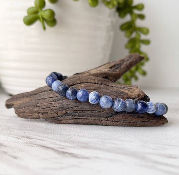 sodalite gemstone bracelet 6 mm