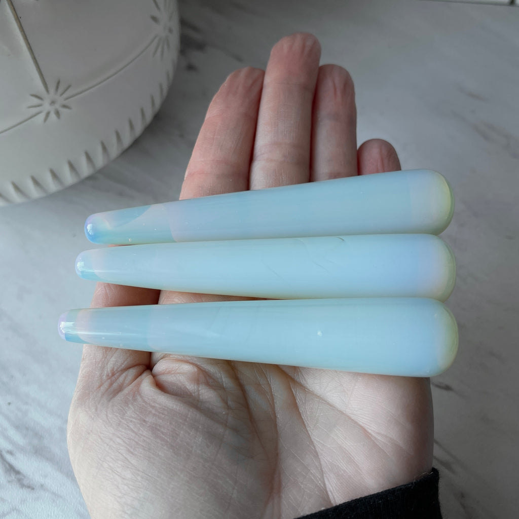 opalite stone crystal metaphysical wand