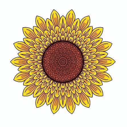 sunflower waterproof vinyl sticker